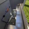 2 Tier Large Rabbit Hutch - Grey Design - 2 Removable Dirt Trays - Image 4