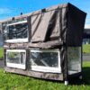 2 Tier Large Rabbit Hutch - Grey Design - 2 Removable Dirt Trays - Image 11