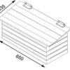 Chicken Nest box for Betty, Gertrude and Nelly Coop dimensions