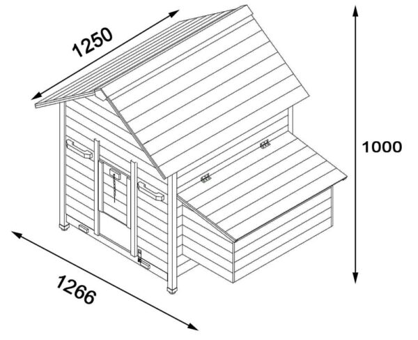 Gertrude Air Chicken House dimensions