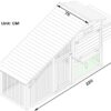 Granary Chicken Coop with Apex Wooden Run Roof dimensions