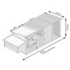 Windsor - XXL 8ft Large Fox Resistant Chicken Coops dimensions