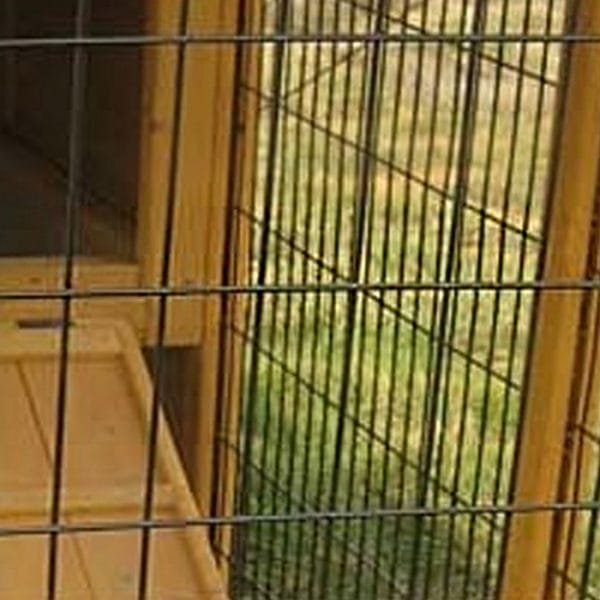 Granary Chicken Coop with Apex Wooden Run Roof fox proof