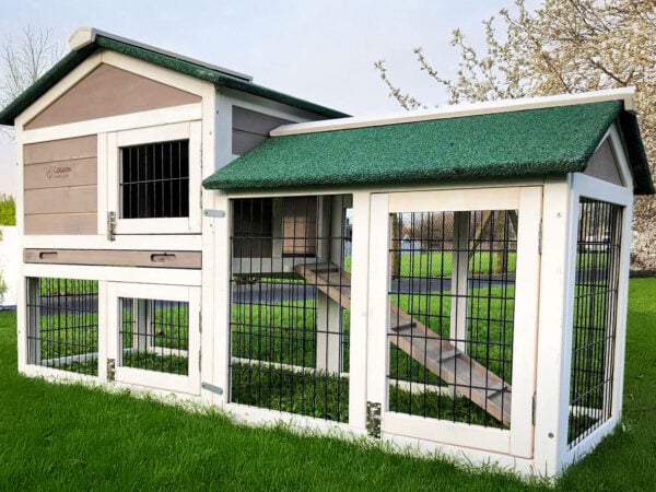 5ft Smokey Grey Rabbit Hutch