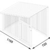 wooden chicken run extension dimensions