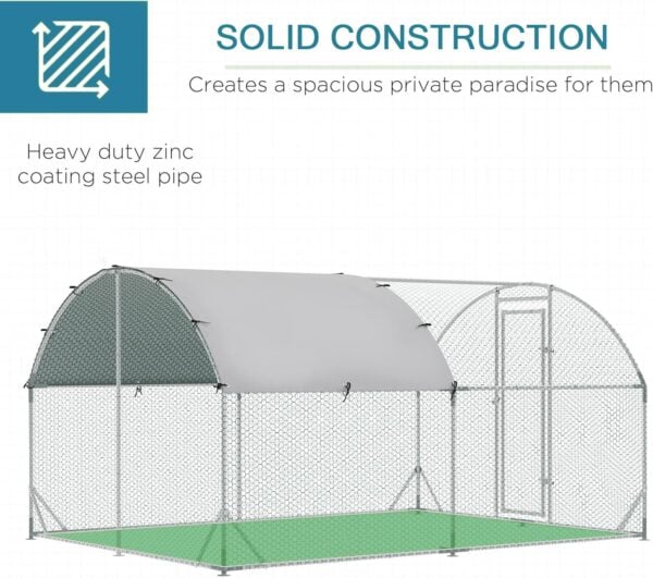 Walk In Chicken Run for Poultry and Rabbits - 3m x 4m x 1.92m