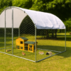 3m x 2m Walk-In Poultry & Rabbit Run with UV Shade Roof - Image 2