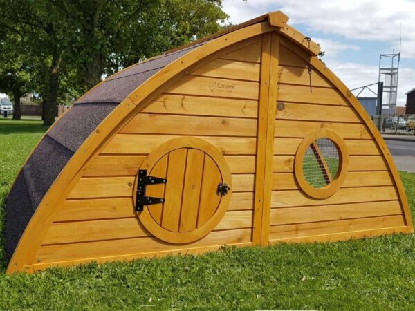 Half Moon Hobbit Style Chicken Coop