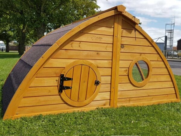 Half Moon Hobbit Style Chicken Coop