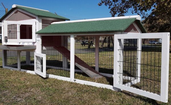 grey rabbit hutch extra large