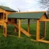 Smokey XL Natural - Fox Resistant Large Rabbit Hutch 6TF long & coated 3mm wire