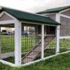 Smokey Grey - Fox Proof Large Rabbit Hutch 5ft long with welded and coated 3mm wire