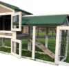 Smokey Grey - Fox Proof Large Rabbit Hutch 5ft long with welded and coated 3mm wire