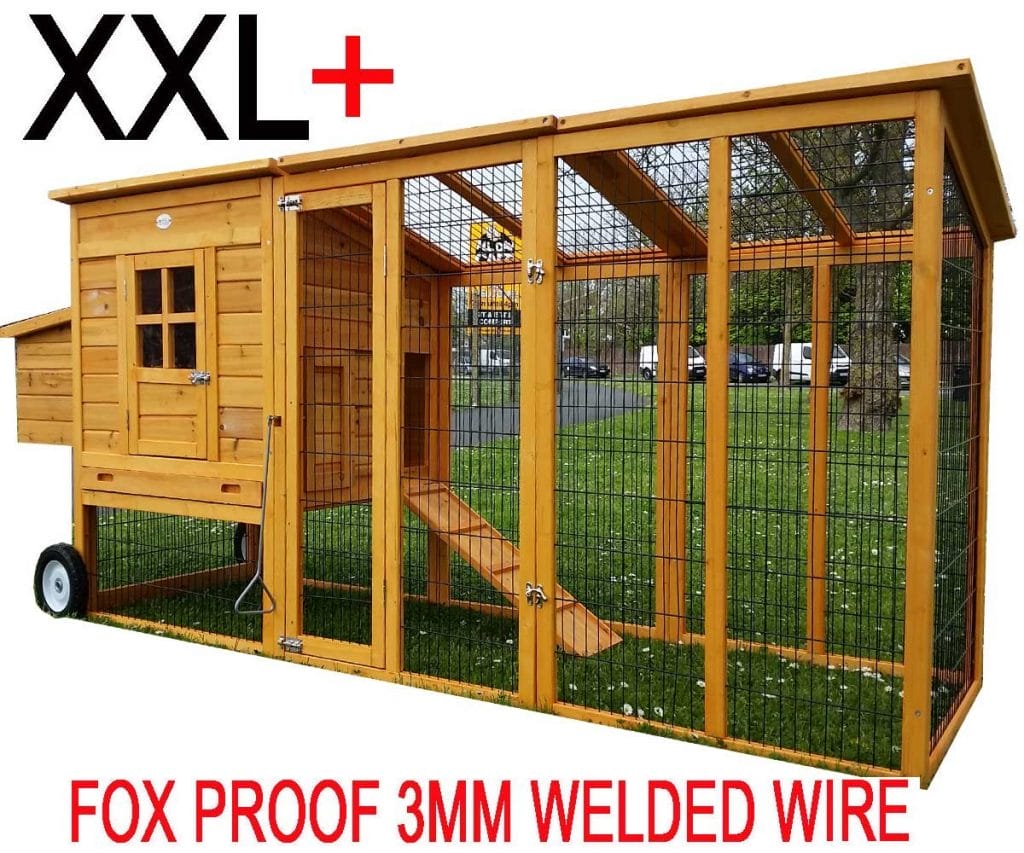 Large Fox Resistant chicken Coop XXL 8ft Coop Eggshell Online