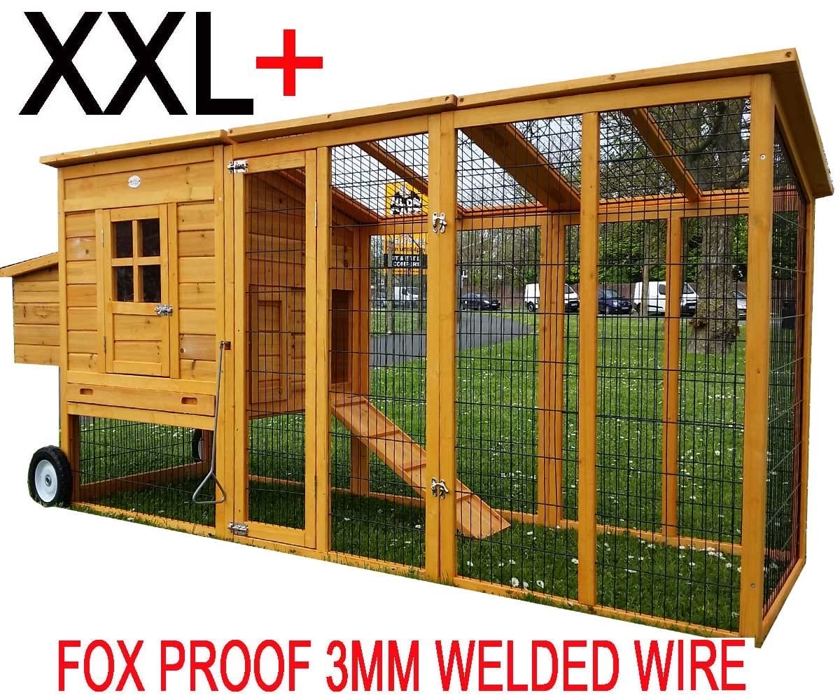 Windsor XXL 8ft Large Fox Resitsant Chicken Coops with Welded 3mm