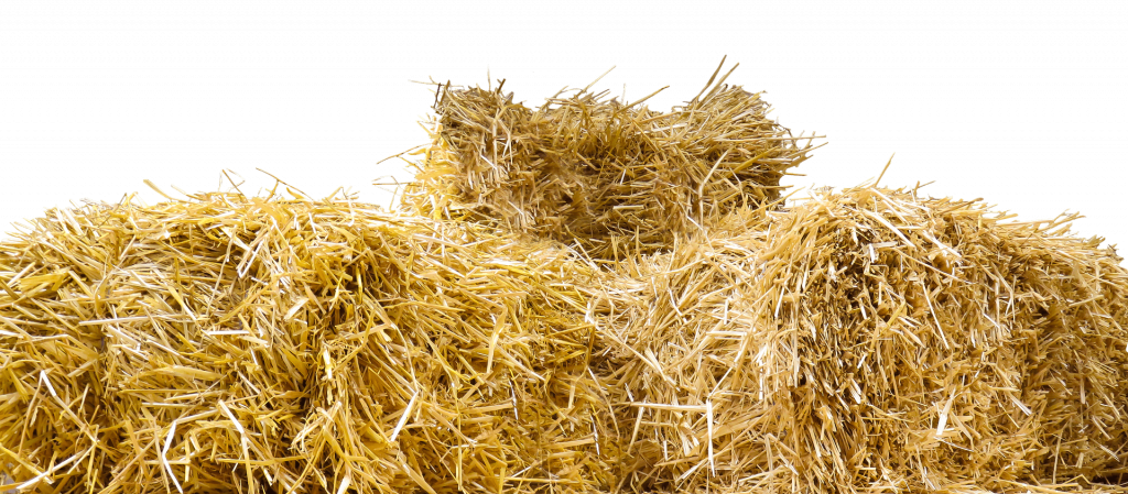 a pile of straw