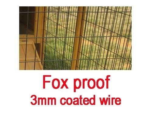Buckingham Portable - 8ft Large Fox Resistant Chicken Coop fox proof