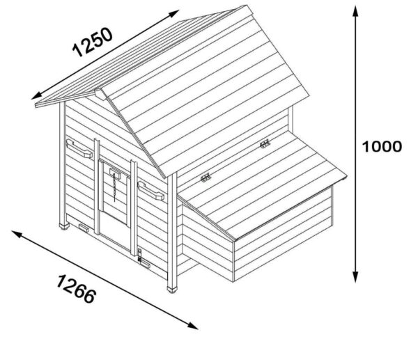 Gertrude Air Portable - Fox Resistant Chicken House diameters