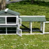 The Smokey XL Green Rabbit Hutch