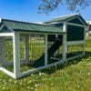 The Smokey XL Green Rabbit Hutch