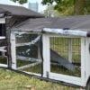 XXL Rabbit Hutch - Smokey Grey - Fox Resistant - Image 5