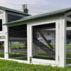 XXL Rabbit Hutch - Smokey Grey - Fox Resistant - Image 7