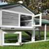 XXL Rabbit Hutch - Smokey Grey - Fox Resistant - Image 2
