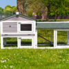 Smokey XL Grey Rabbit Hutch