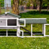 Smokey XL Grey Rabbit Hutch