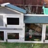Large Rabbit Hutch - Smokey Grey Design - Fox Resistant - Image 2