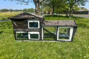 Rabbit hutch rain cover