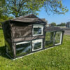 Rabbit Hutch Rain Sun Winter COVER for 6FT large Grey/Green/Brown + Natural hutches - Image 3
