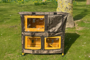 The 3ft Roger Natural Rabbit Hutch rain cover