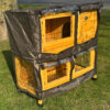 The 3ft Roger Natural Rabbit Hutch rain cover