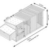 12.5ft Windsor XL Design Chicken Coop & Run – Fox Resistant - Image 5
